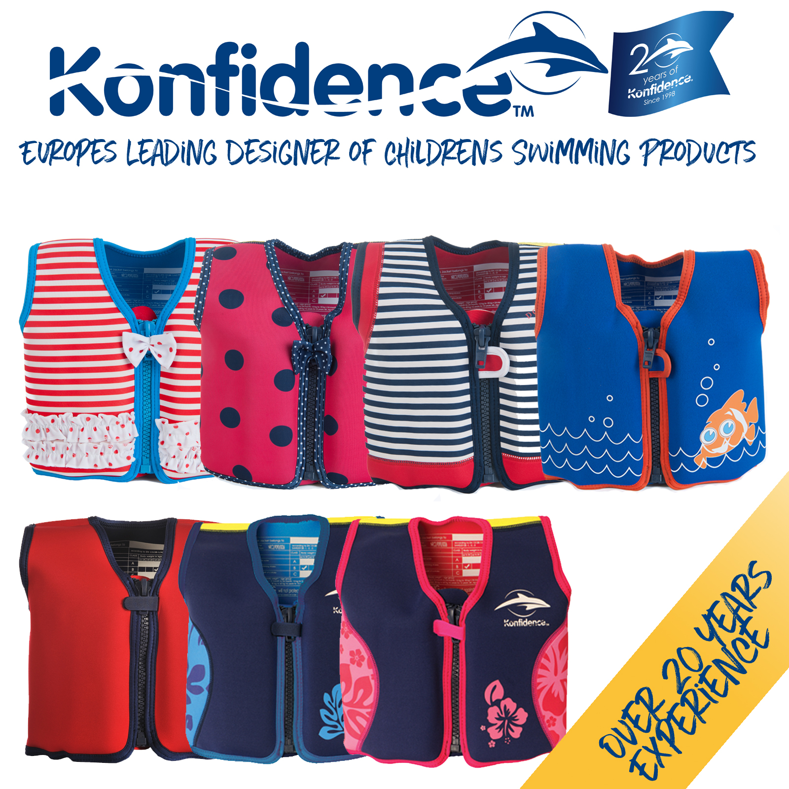 konfidence youth swim vest